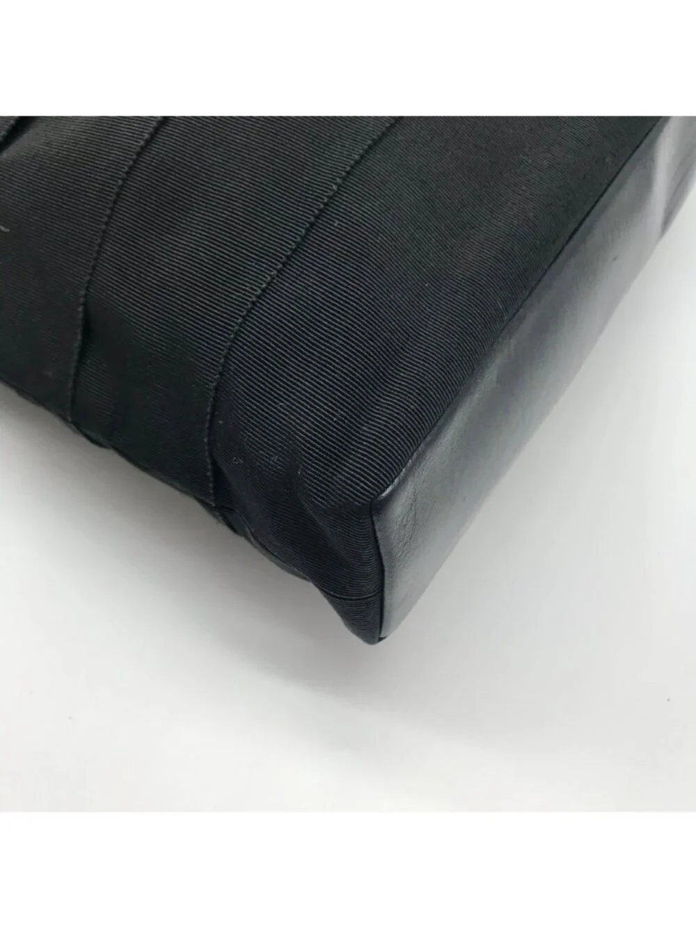 Salvatore Ferragamo Black Tiered Grosgrain Ribbon Tote Bag